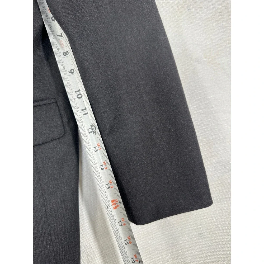 Banana Republic‎ Mens 42R Wool Blazer Charcoal Gray 2 Button Suit Jacket